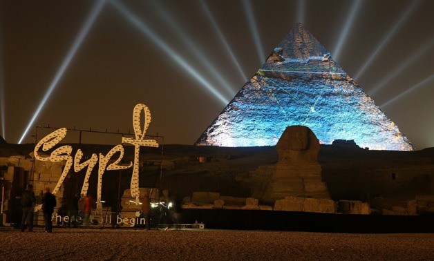 sound and light show pyramids